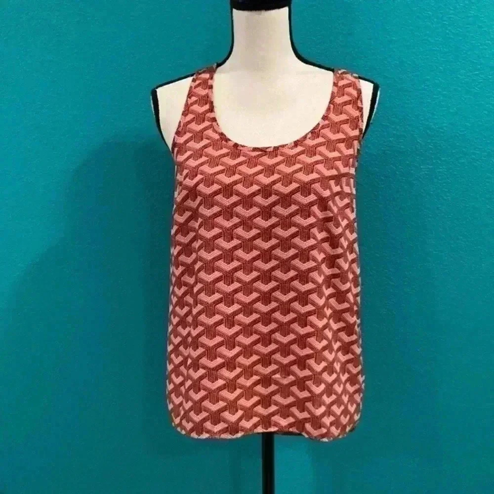 Anthropologie pleione red / pinkish tank top in size xs